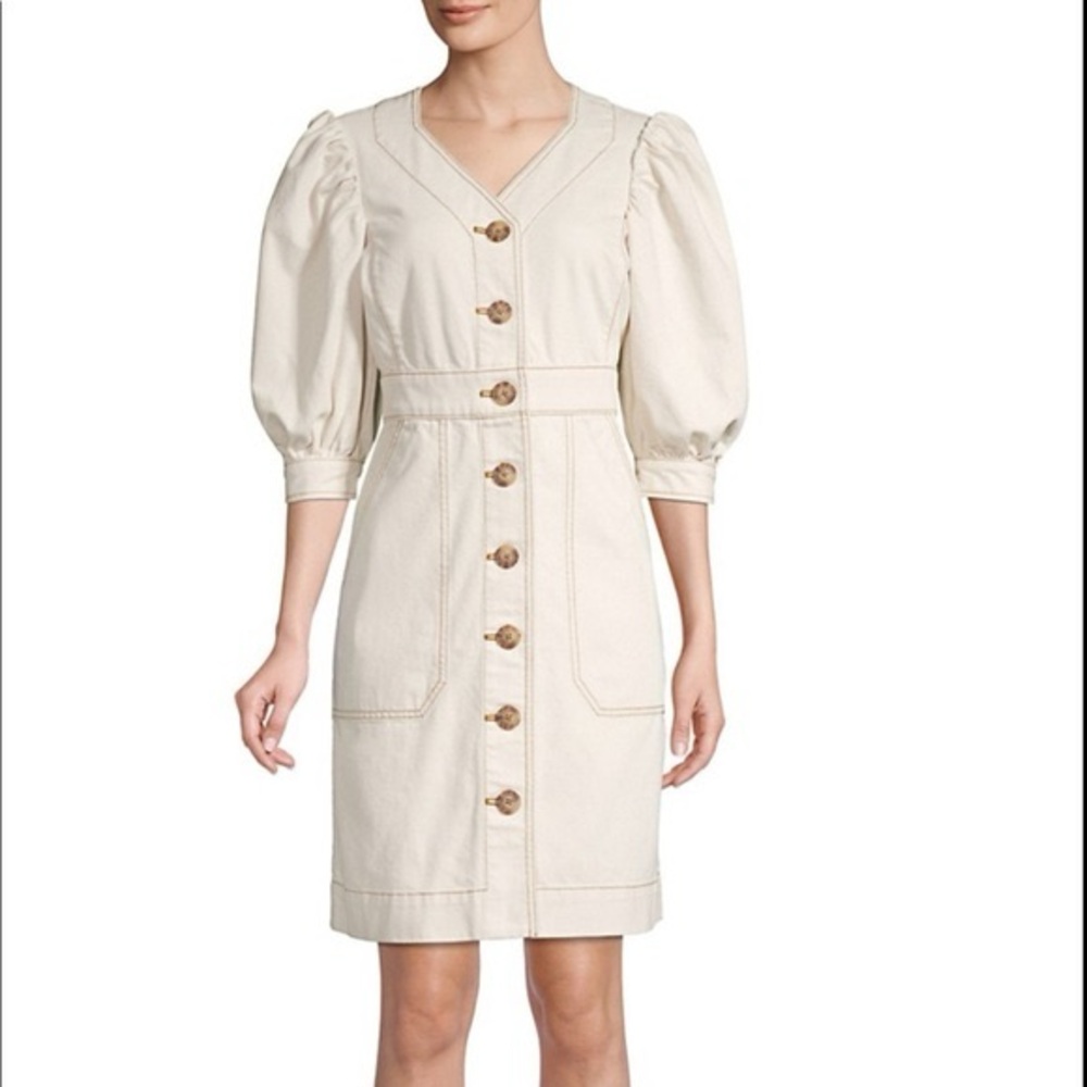 TORY BURCH cotton pufffy sleeve dress